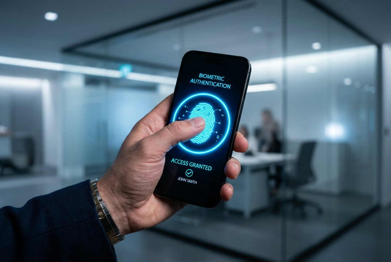 Biometryczna autoryzacja płatności na smartfonie